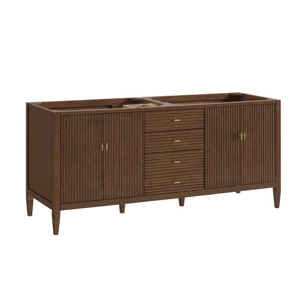 Myrrin 72" Vanity, Mid Century Walnut