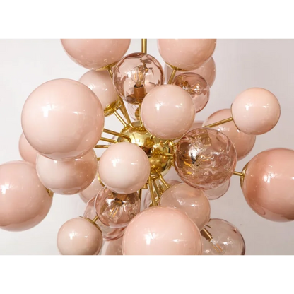 PINK MURANO GLASS CHANDELIER | DE SILVA DESIGN CLPT80CF