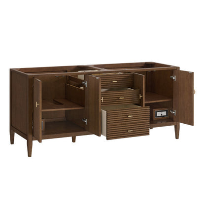 Myrrin 72" Vanity, Mid Century Walnut