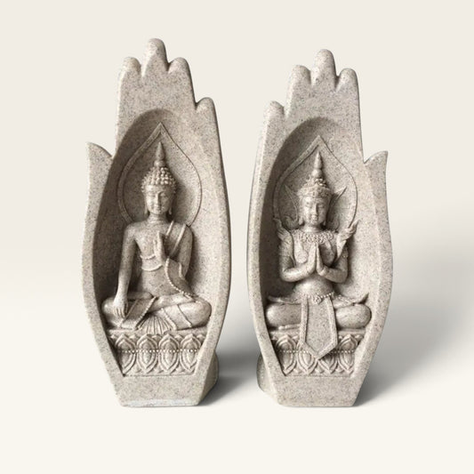 Sandstone Buddha Praying Hands