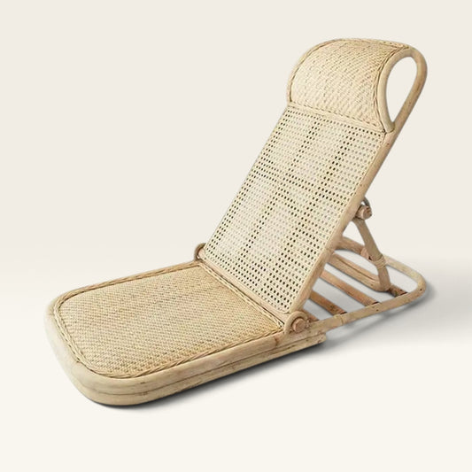 Portable Rattan Wicker Beach Chair