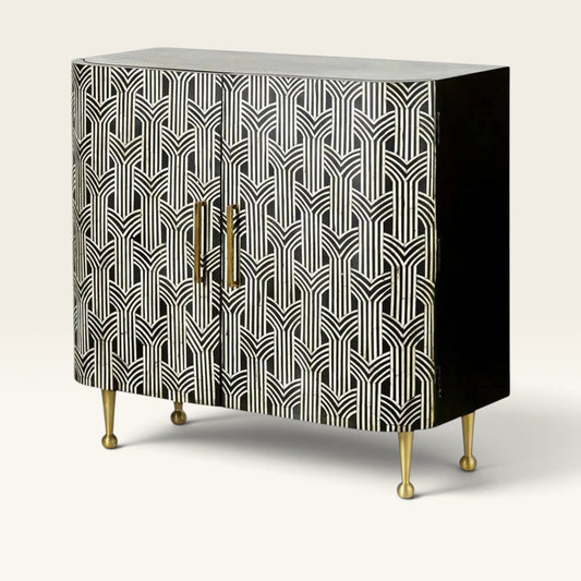 Navi Bone Inlay Handmade Cabinet