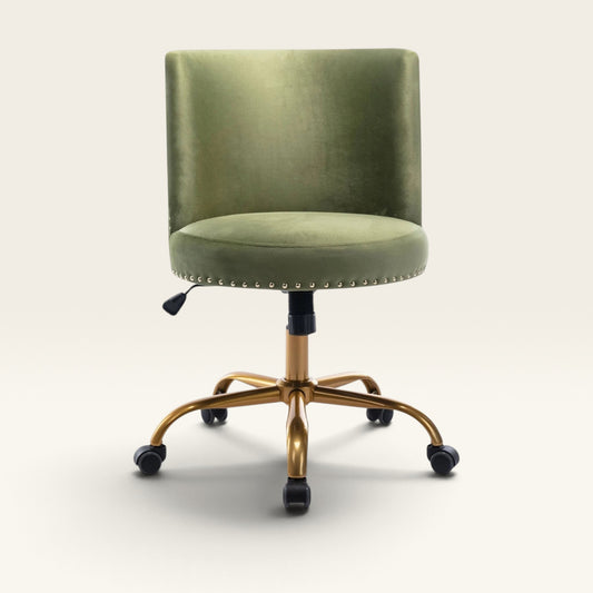 Woodberry Velvet Swivel Office Chair