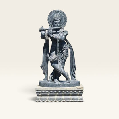Krishna 5 ft Outdoor Garden Statue