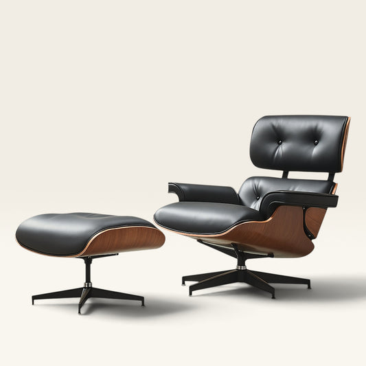 Gentleman's Mid-Century Lounge Chair & Ottoman