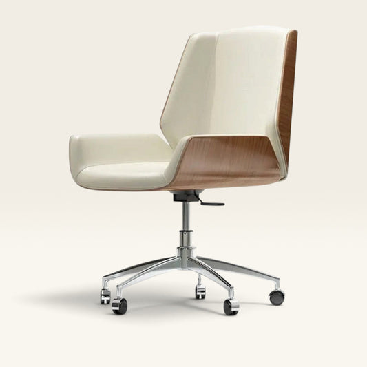 Drift Leather & Wood Executive Office Chair