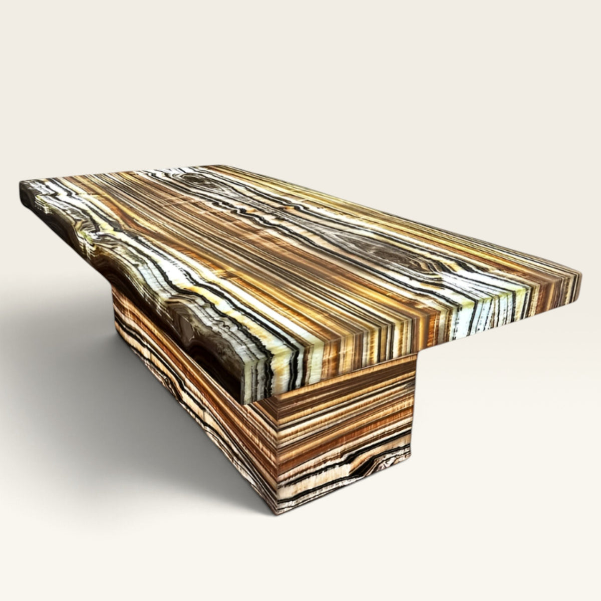 Luminaire Tiger Onyx Dining Table – Backlit LED