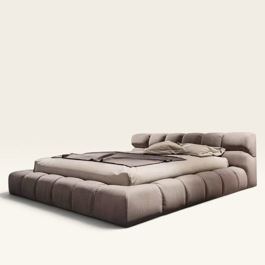 Modern Tufty Zen Bed — Performance Linen