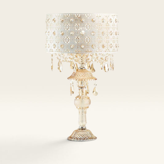 Champagne Jeweled Table Lamp