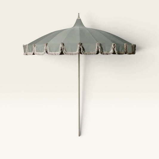 Verdant Fringe Garden Umbrella