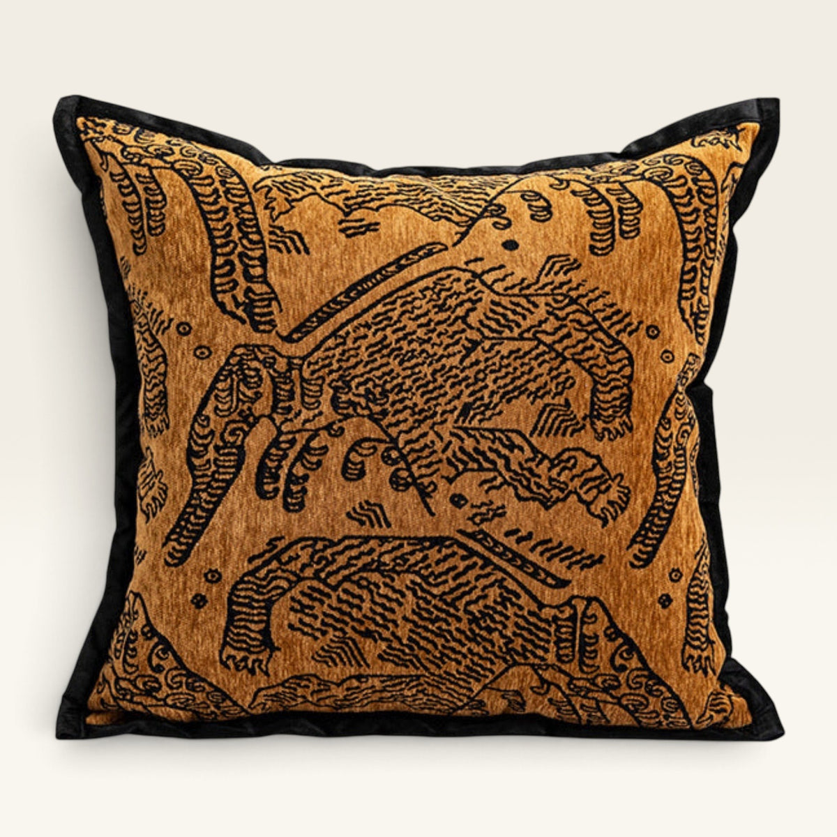 Tiger Mountain Dutch Velvet Pillow