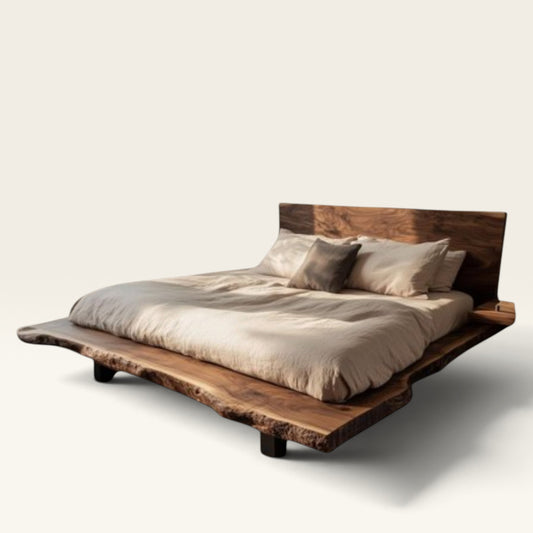 Wabi-sabi Reclaimed Wood Bed
