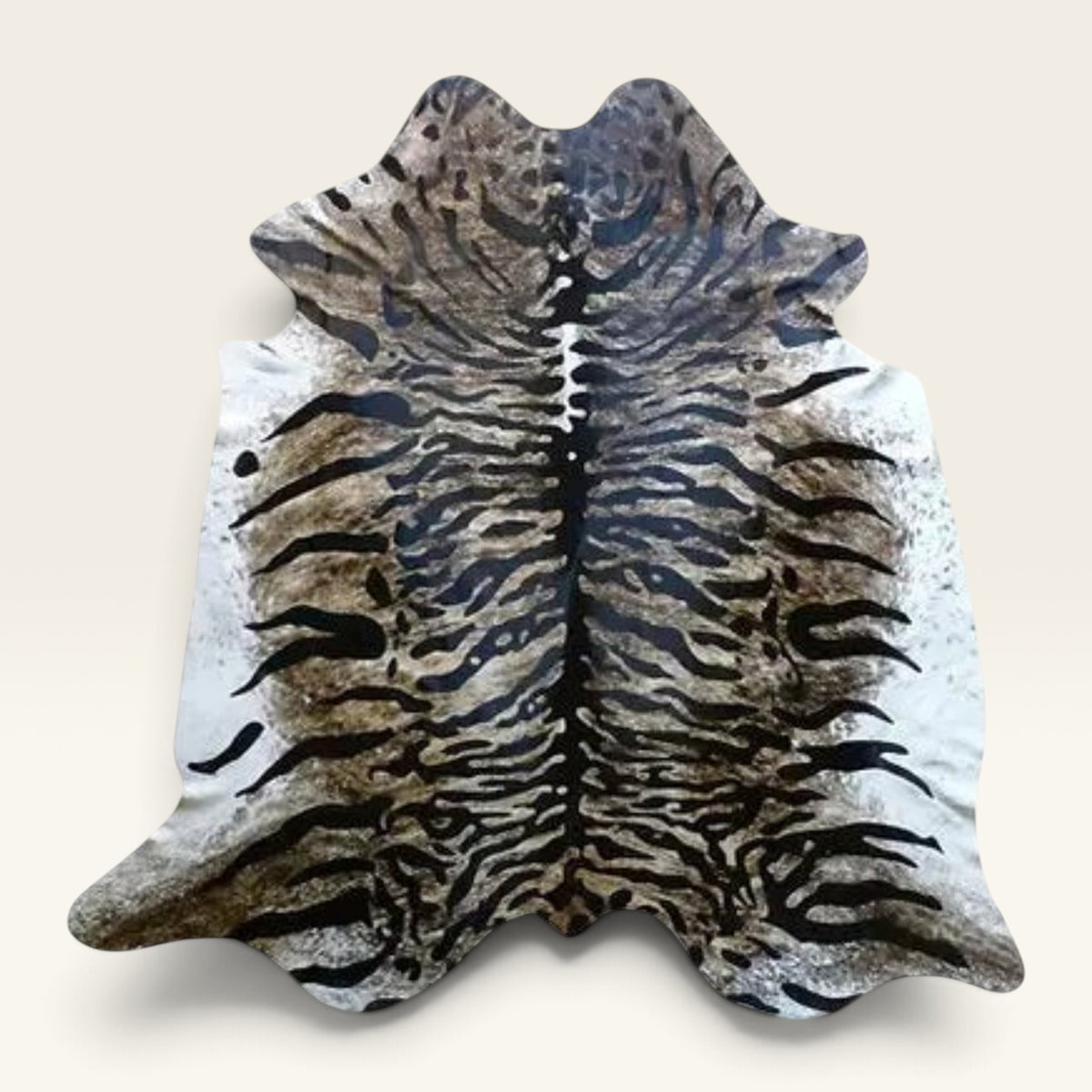 Tiger Jawa Cowhide Hand-Finished Luxe Hide Rug