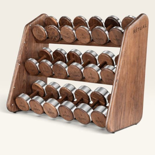 RITUAL Dumbbell Set with Sculptural Rack
