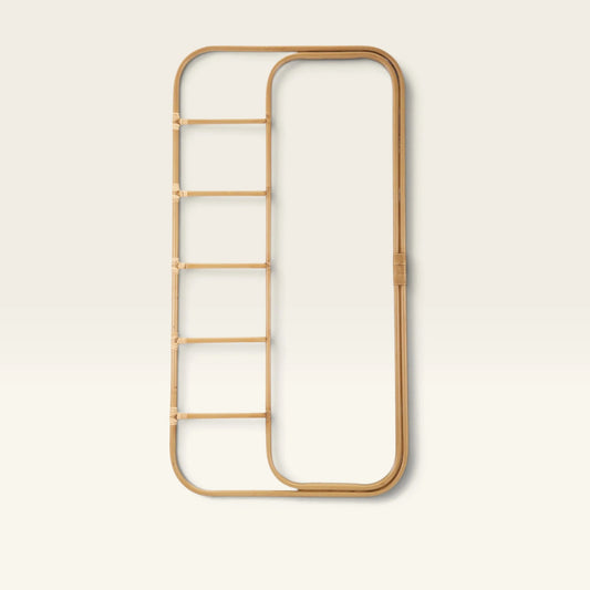 Ria Leaning Rattan Mirror