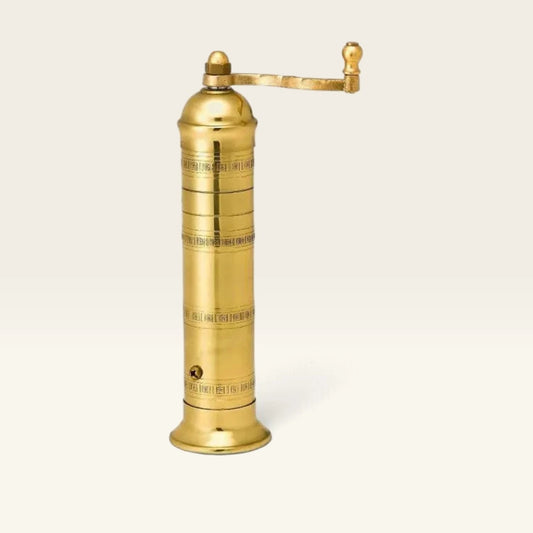 Athena Handcrafted Brass Pepper Mill, 9 in