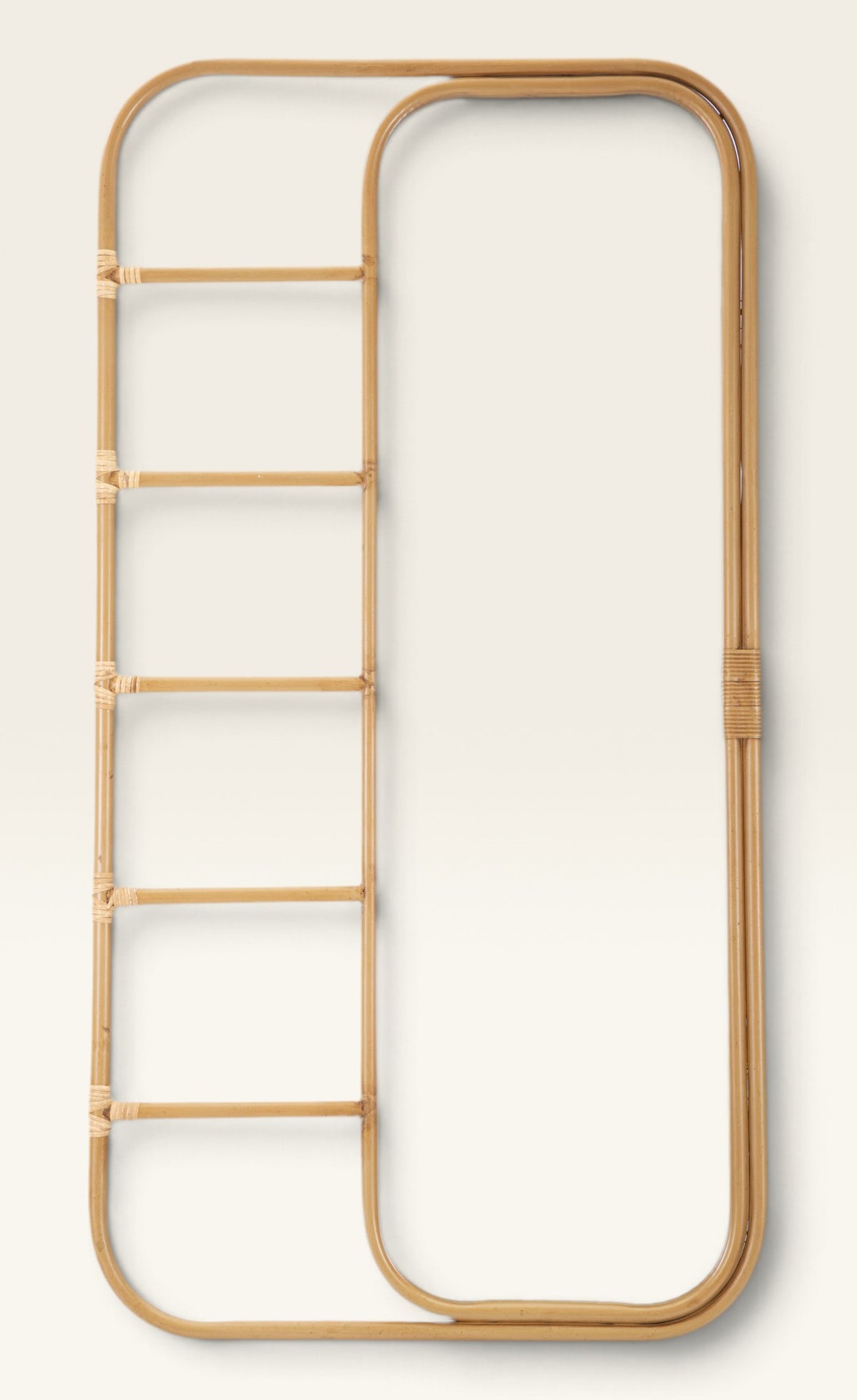 Ria Leaning Rattan Mirror