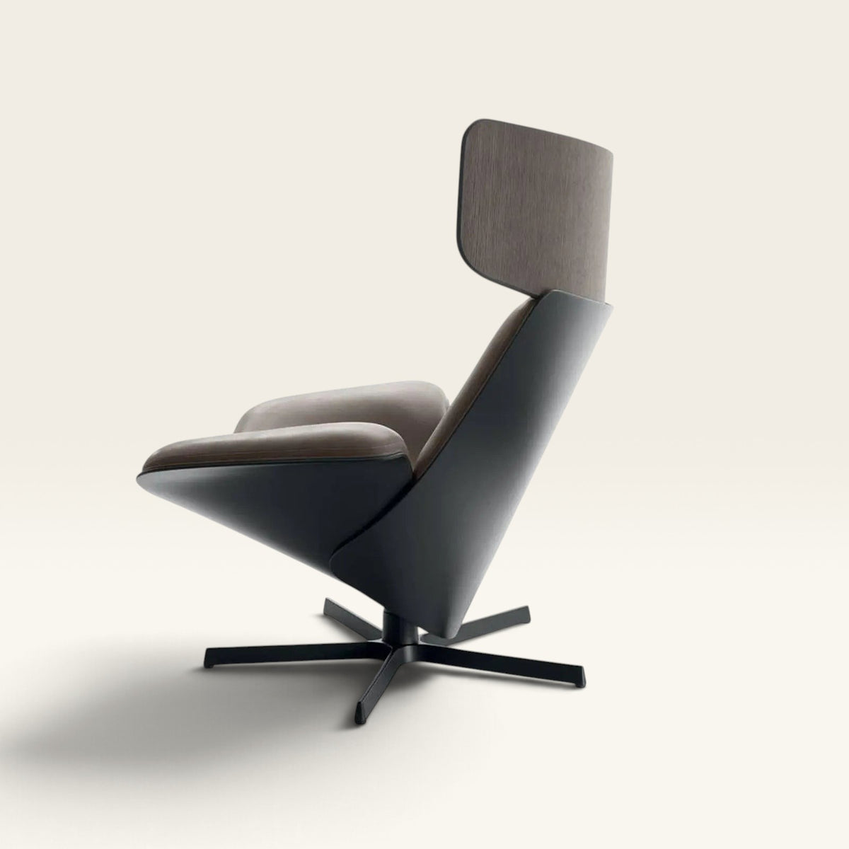 Ferraro Contour Swivel Lounge Chair & Ottoman