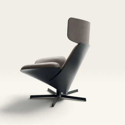 Ferraro Contour Swivel Lounge Chair & Ottoman