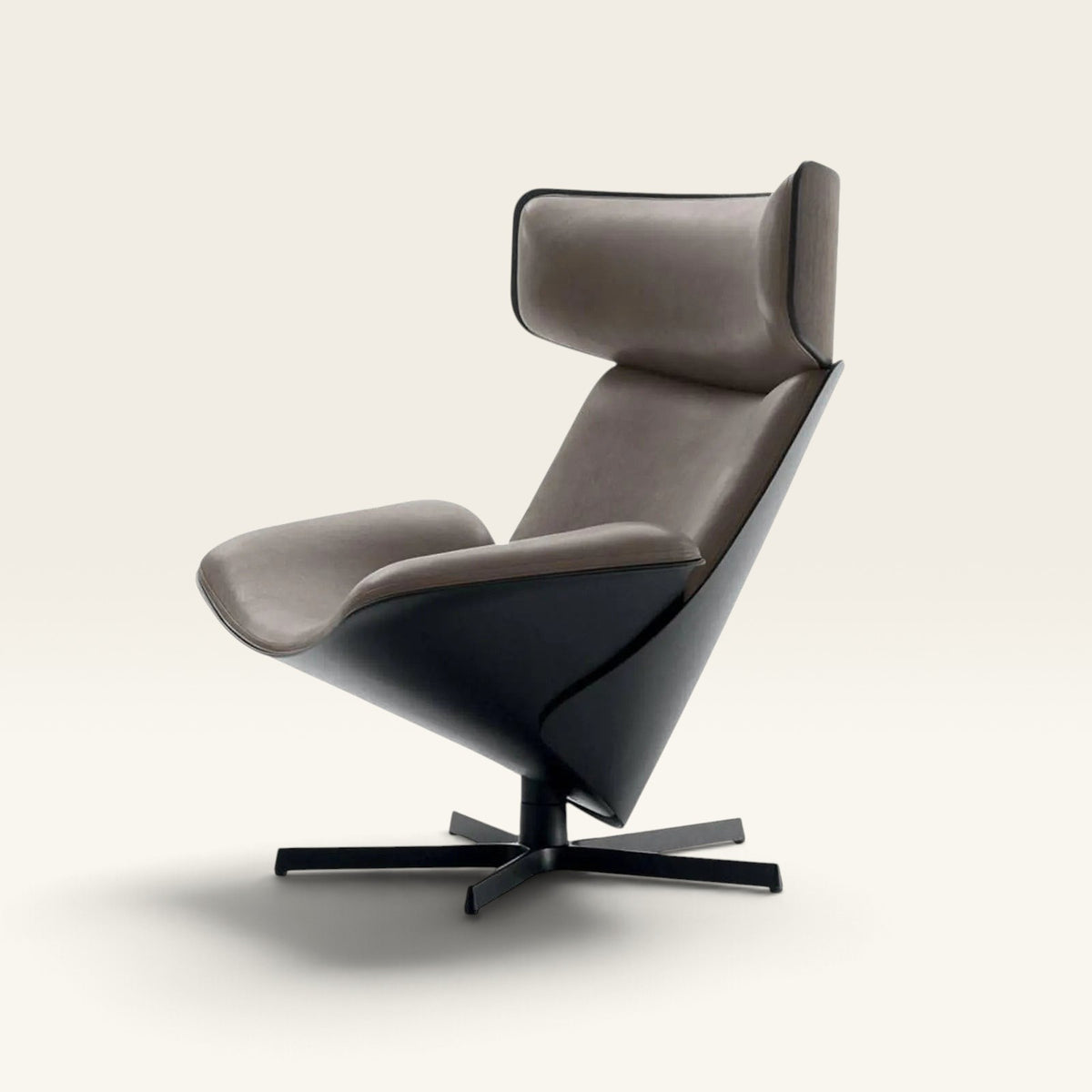 Ferraro Contour Swivel Lounge Chair & Ottoman