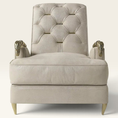 Mid-Century Serpentine Arm Chair