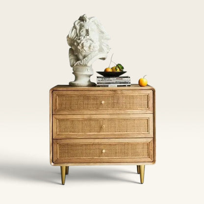 Merrilliz 3 Drawer Nordic Rattan Storage Chest
