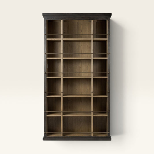 Alistair Bookcase - Smoked Black Veneer