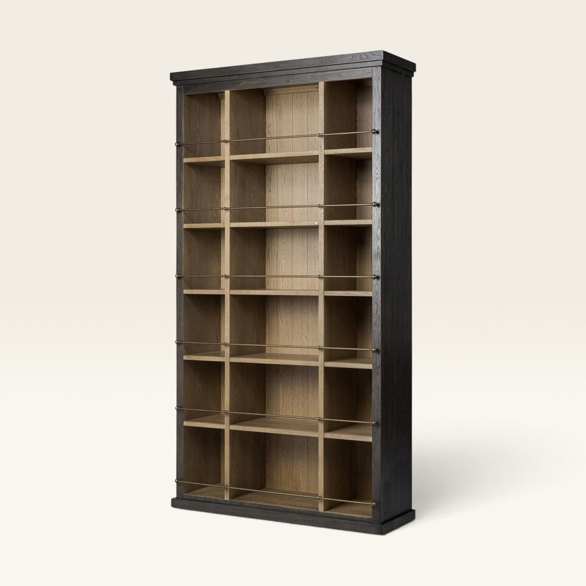 Alistair Bookcase - Smoked Black Veneer