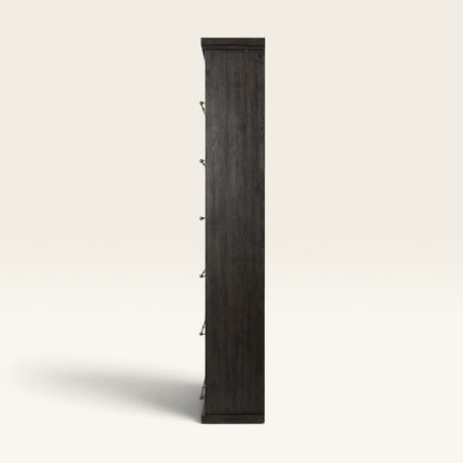 Alistair Bookcase - Smoked Black Veneer