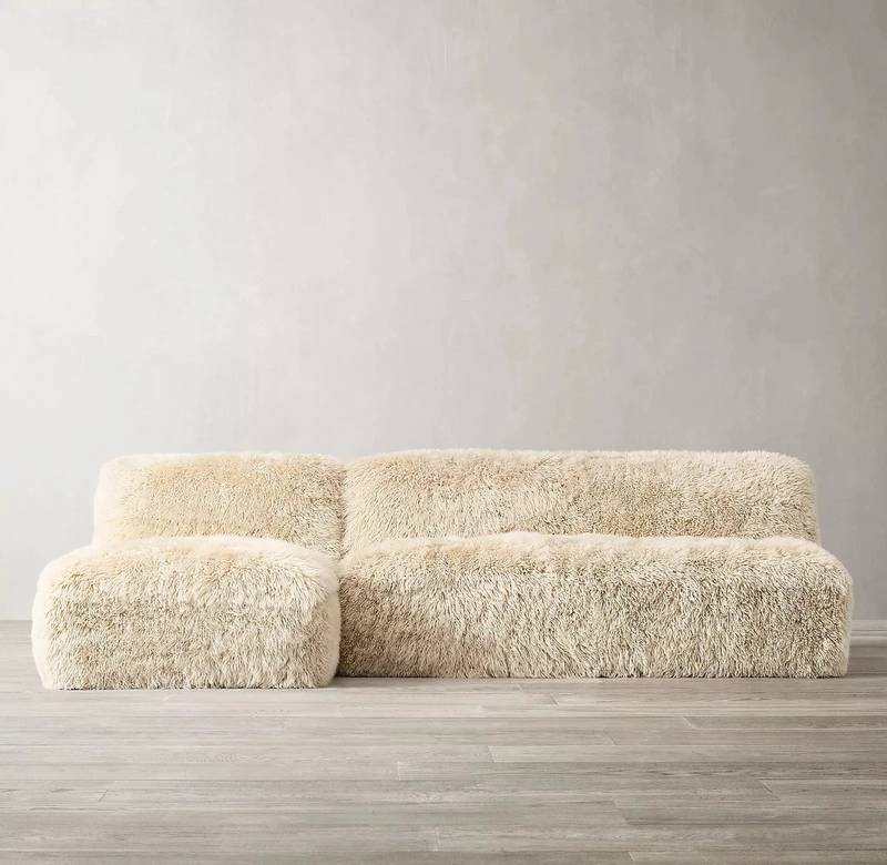 Yeti Embrace Sheepskin Sectional - Urban Ashram