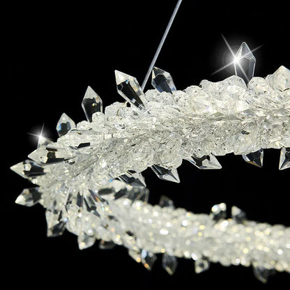Artemis Crystal Ring LED Chandelier - Urban Ashram Home