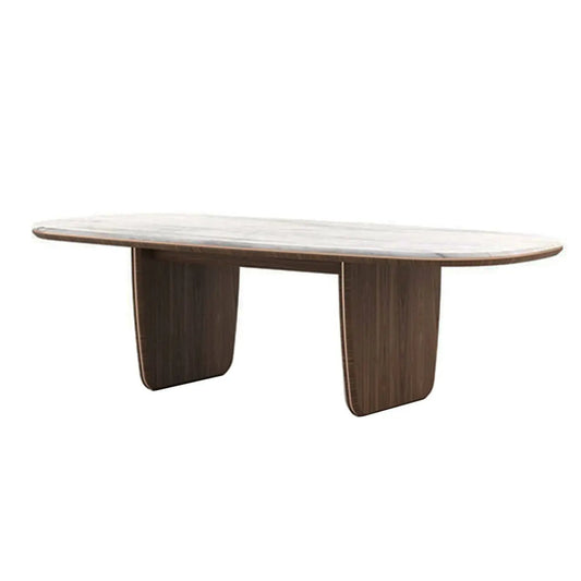 Oval Wooden Dining Table - Urban Ashram Home