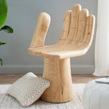 Luxury Buddha hand shape wooden sofa chair