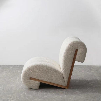 Faux Sheepskin Accent Chair