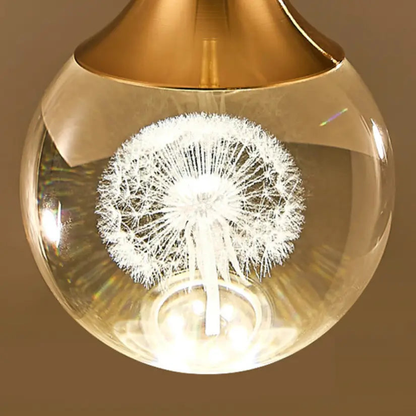 Crystal Pendant Lamp LED Glass Modern - Urban Ashram Home