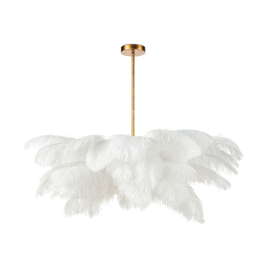 Delilah Ostrich Feather Chandelier